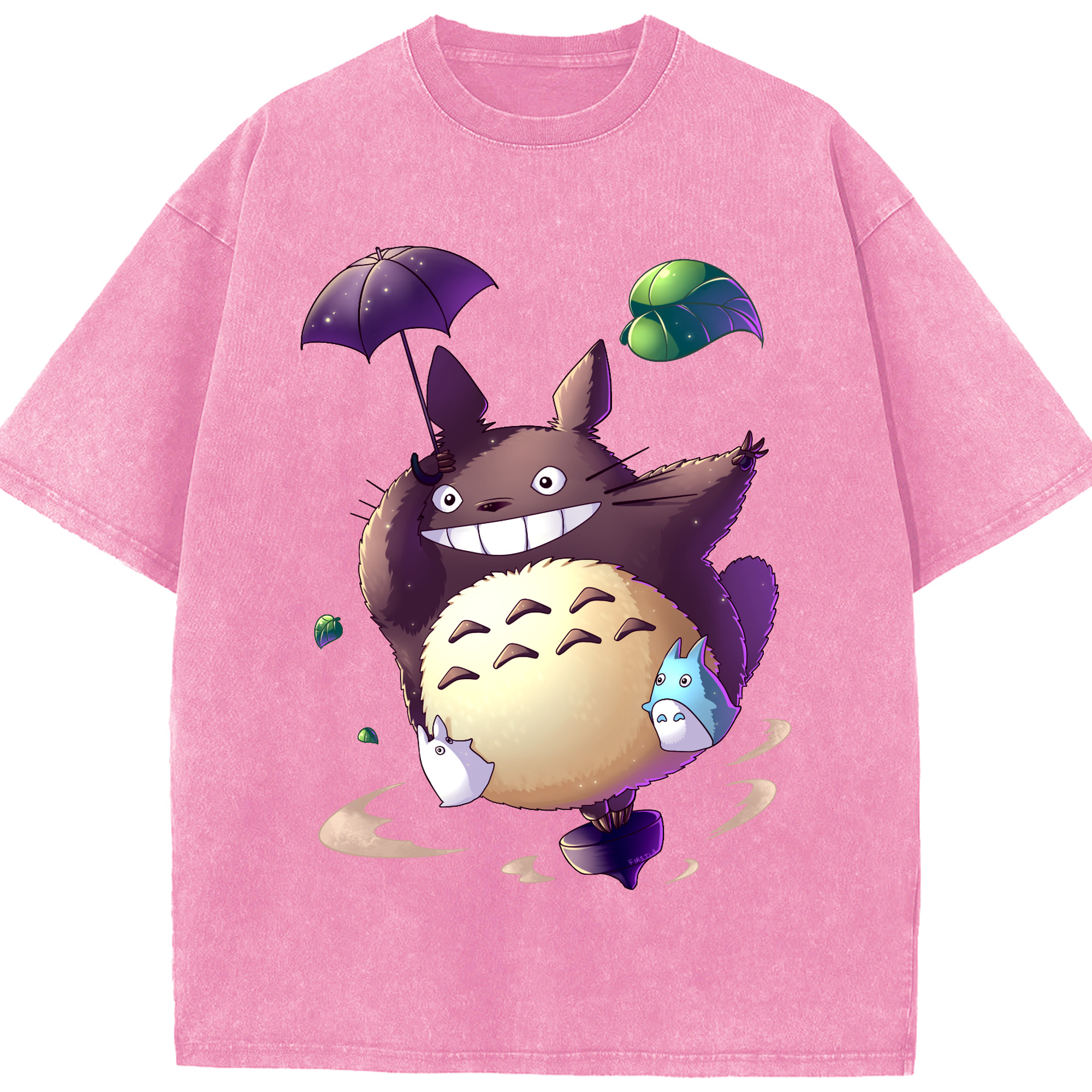 （画像用） となりのトトロ 草壁メイ 草壁サツキ My Neighbor Totoro Satsuki Kusakabe Mei Kusakabe 綿100% ヴィンテージ風 半袖Tシャツ（フロントプリント）